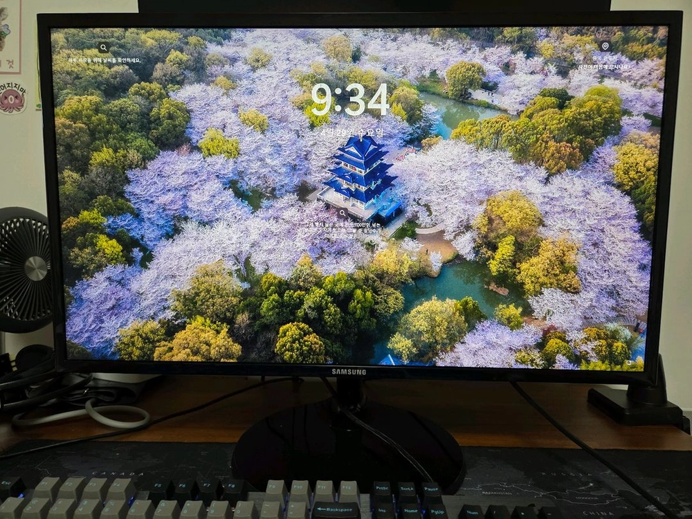 삼성 모니터 27인치 S27F350FHK 2020년식 이미지