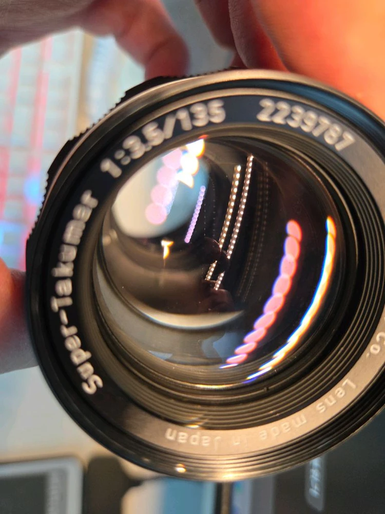 슈퍼 타쿠마 135mm f3.5 M42 마운트 렌즈 이미지