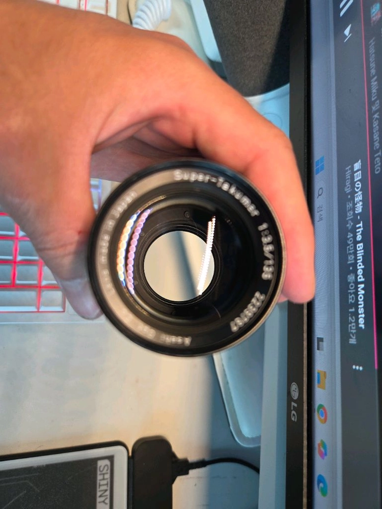 슈퍼 타쿠마 135mm f3.5 M42 마운트 렌즈 이미지