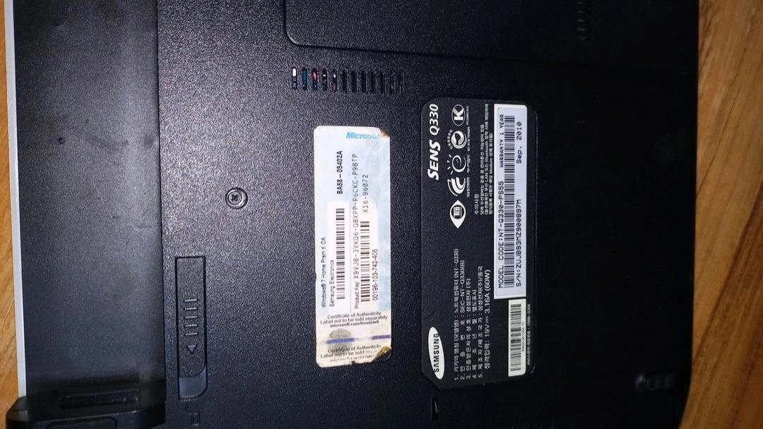 부품용 삼성 센스 Q330 노트북 이미지