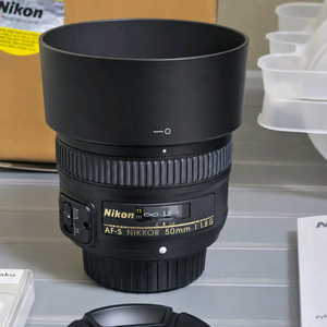 니콘 렌즈 AF-S 50mm f1.8G 단렌즈 팝니다. 이미지