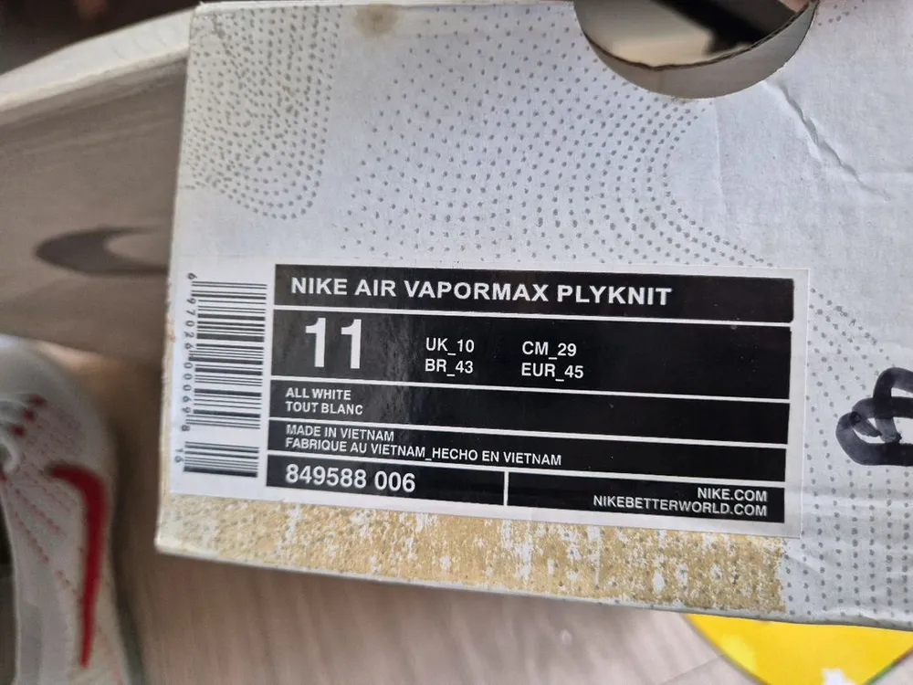 새상품 나이키 에어 베이퍼맥스 플라이니트 290 NIKE AIR VAPORMAX PLYKNIT 이미지
