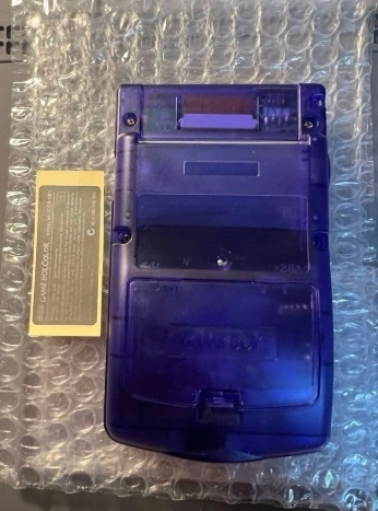 레트로콘솔_게임보이 컬러 IPS LCD + 소프트 2종(테트리스, 포켓몬스터) 신품 판매. 이미지