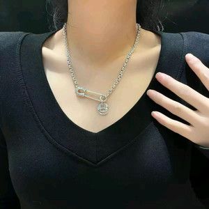 925실버 핀 디자인 목걸이(45cm) 이미지