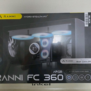 Ranni FC 360 ARGB 수냉쿨러 블랙 이미지