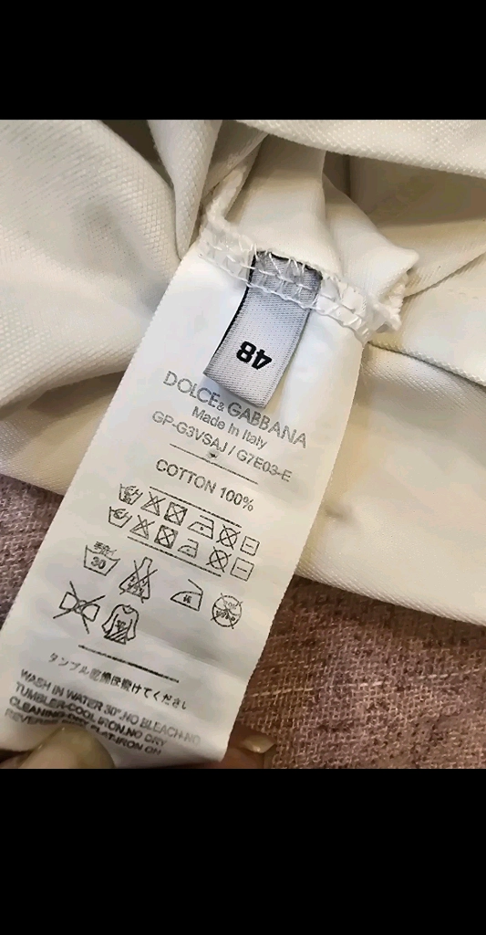 돌체가바나 정품 오브 블랙 포니 로고100 폴로셔츠 이미지