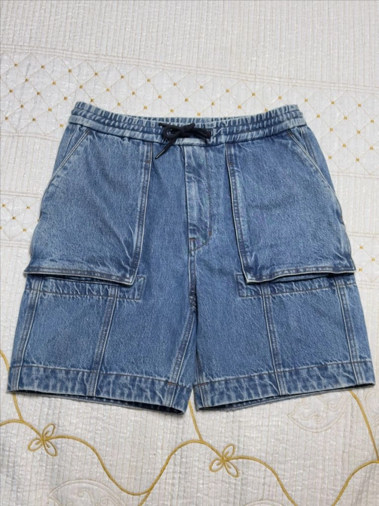 juun.j 샘플 카고 워싱 데님 반바지 이미지