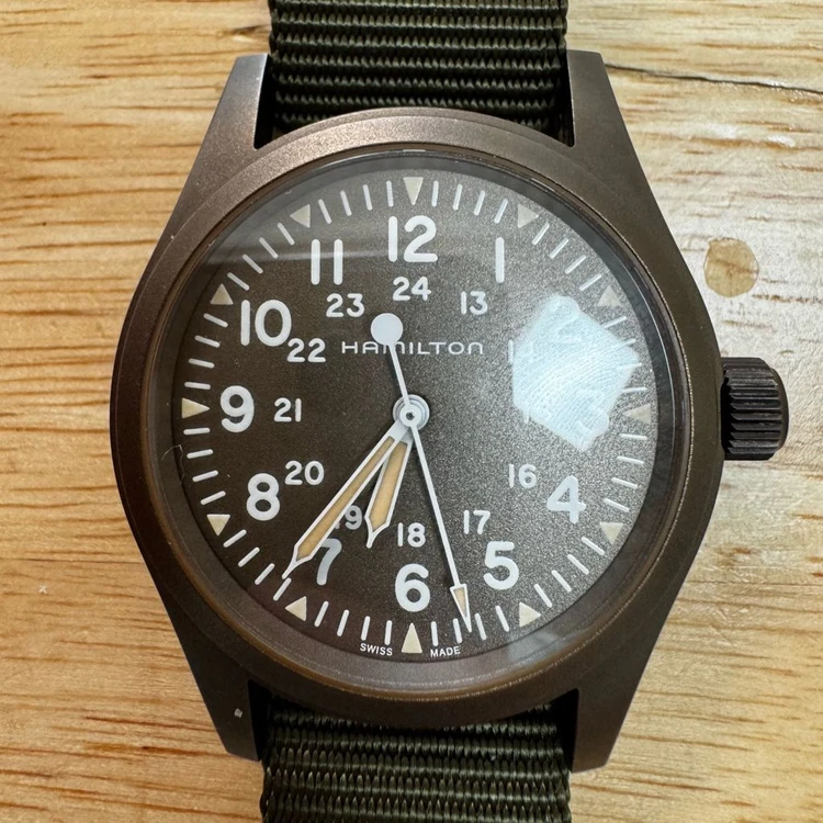 해밀턴 [카키필드] 38mm 메카니컬 밀리터리 필드워치 (S급) 이미지