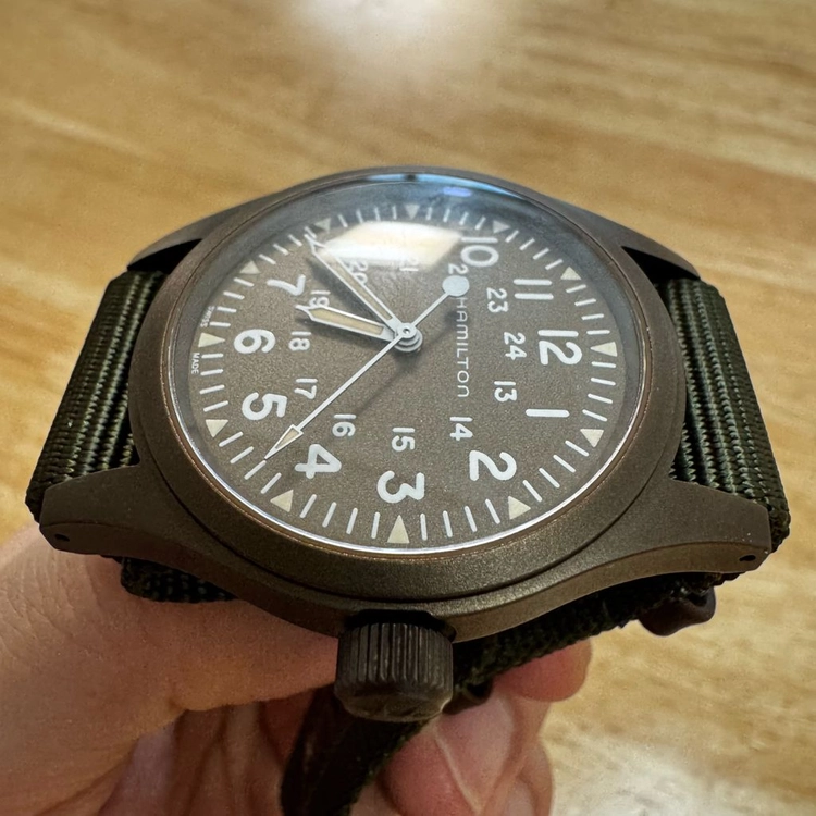 해밀턴 [카키필드] 38mm 메카니컬 밀리터리 필드워치 (S급) 이미지