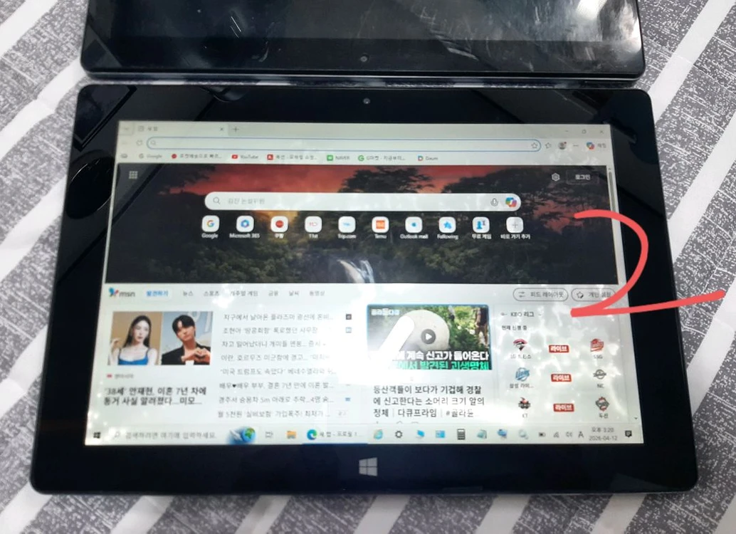 제이탭 jtab 부품용 테블릿 pc노트북 팜 이미지