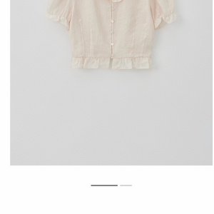 타낫 린넨 러플 블라우스 ruffle cloud blouse 핑크 새상품 이미지