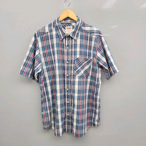 [L] 리바이스 정품 남성 레귤러핏 반팔 체크 셔츠 이미지