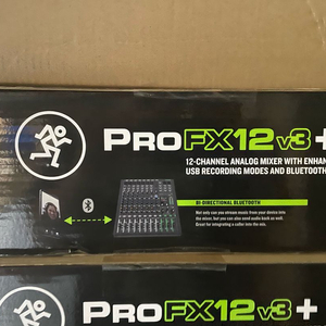맥키 ProFX12 v3+, ProFX10 GO, ProFX6 v3+, ProFX16 v3 아날로그 믹서입니다 이미지