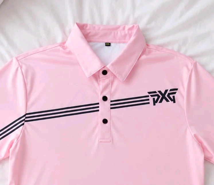 PXG 골프 카라 반팔티 핑크 XXL (110 추천) 이미지