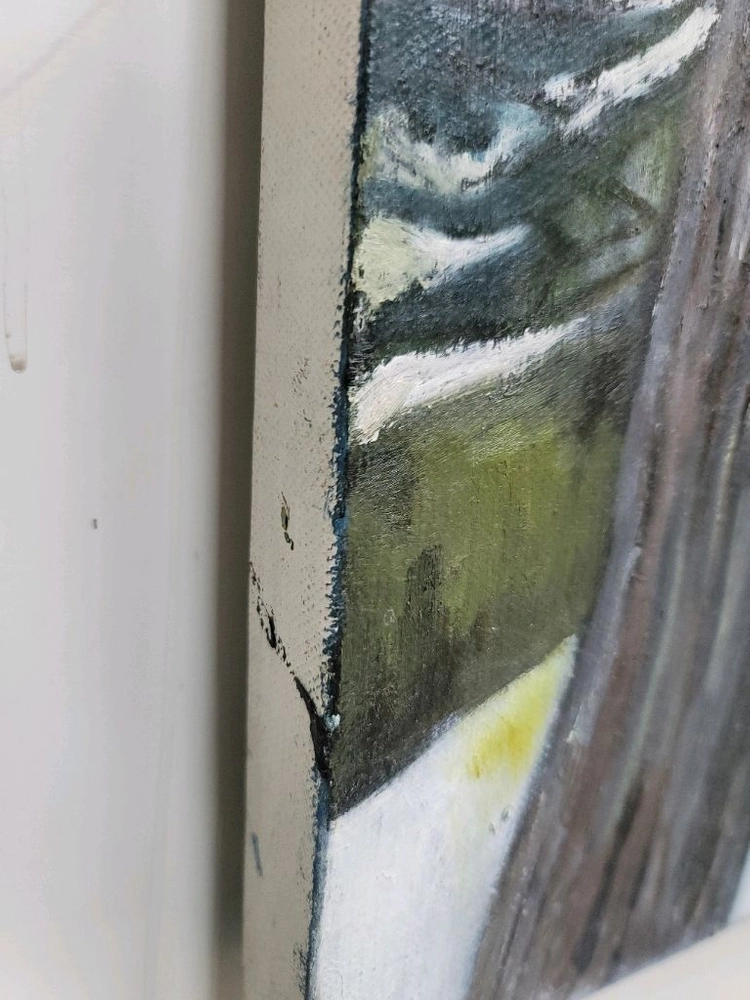 유화그림 30호 나무들 이미지