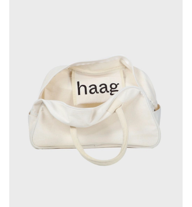 새상품) haag 헤이그 보스턴백 에크루 이미지