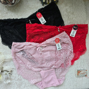 레이스여성 팬티 95(M) 3종 세트 (블랙/레드/핑크) 이미지