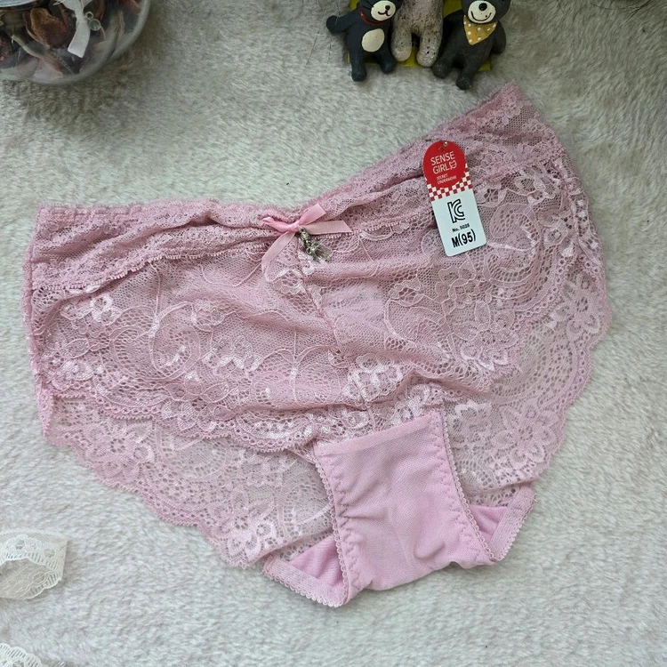 레이스여성 팬티 95(M) 3종 세트 (블랙/레드/핑크) 이미지