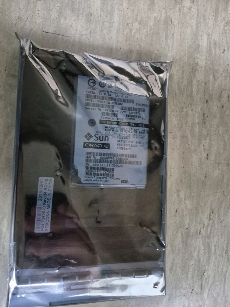 SUN SAS 2.5인치 HDD 1.2TB 미개봉 이미지