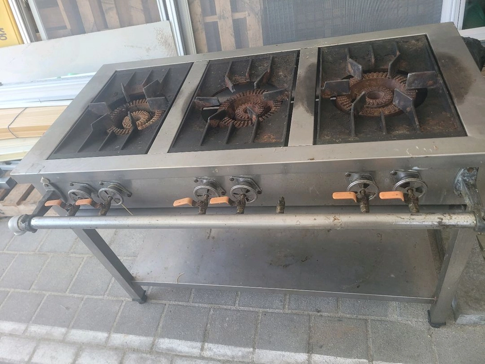 업소용 3구 가스레인지 이미지