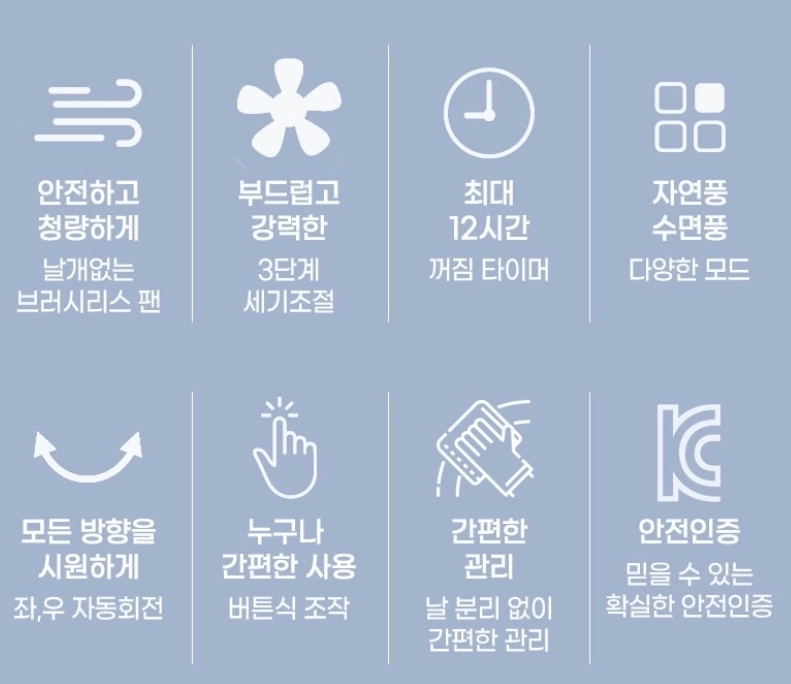 오토닛 윈드엣지 날개없는 선풍기(새상품) 이미지