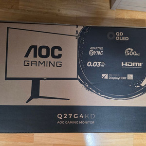 알파스캔 AOC Q27G4KD 게이밍OLED 500HZ 모니터 이미지