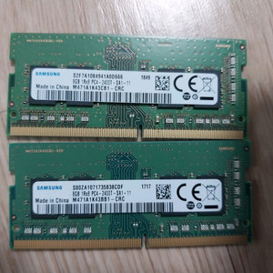 노트북 부품용 DDR4 8G 2400T 2개 무료배송 이미지