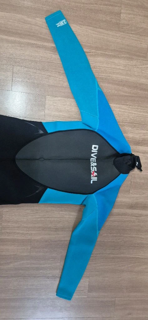 마린롤린 서핑슈트 DIVE&SAIL 아동 웻슈트 14호 블루/블랙 이미지