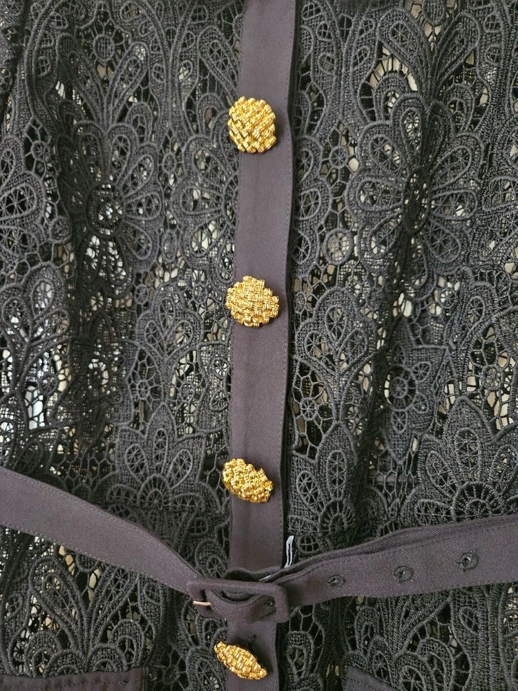 수입의류 블랙 레이스 원피스 이미지