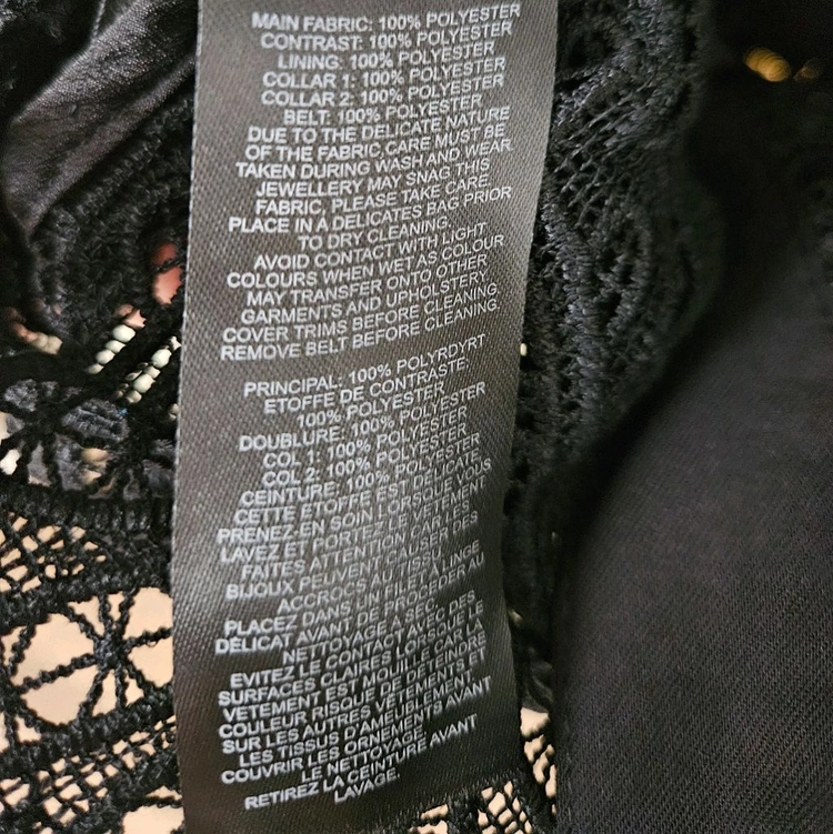 수입의류 블랙 레이스 원피스 이미지