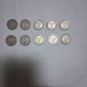 1977년100원동전 이미지