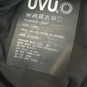 UVU 러닝 롱슬리브 L 블랙 이미지