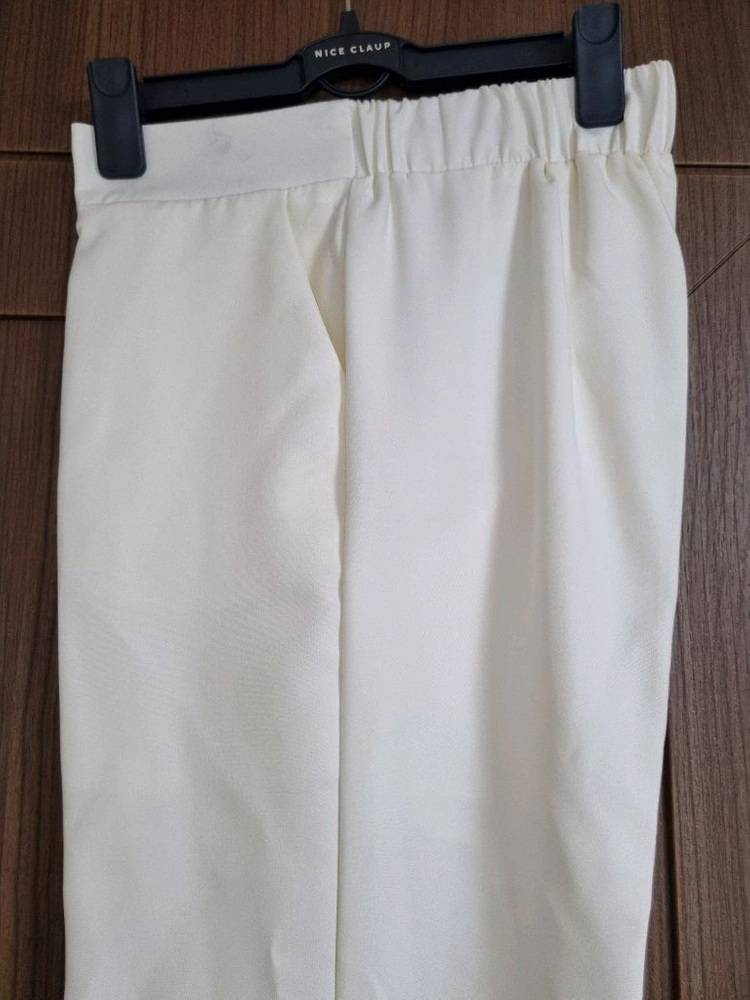 (새상품)여성 정장바지(m,66사이즈), 여성 슬랙스바지, 여성 아이보리 바지, 여성 정장 바지 이미지