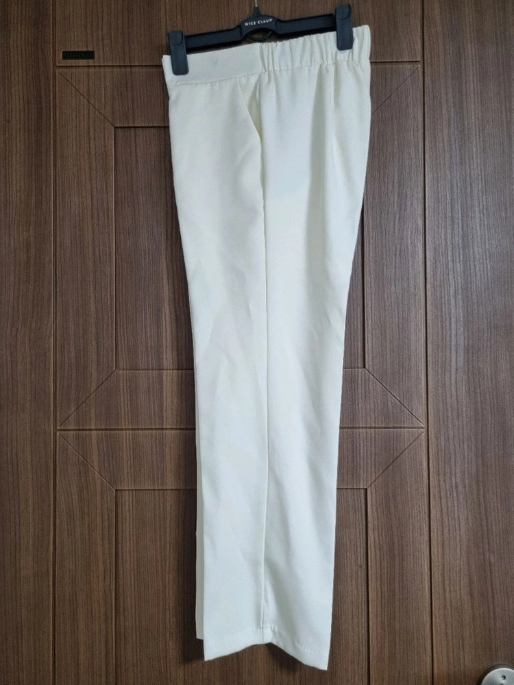 (새상품)여성 정장바지(m,66사이즈), 여성 슬랙스바지, 여성 아이보리 바지, 여성 정장 바지 이미지