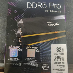 마이크론 Crucial DDR5-6400 CL32 PRO Overclocking 32GB(16Gx2)) 이미지