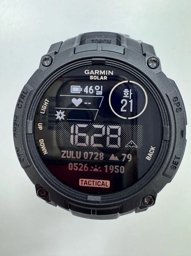 (단순개봉) 가민 인스팅트 택티컬 솔라 50mm GPS 스마트워치 이미지