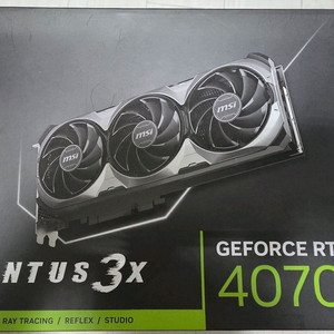 MSI RTX 4070Ti 벤투스 3x 3팬 그래픽카드 이미지