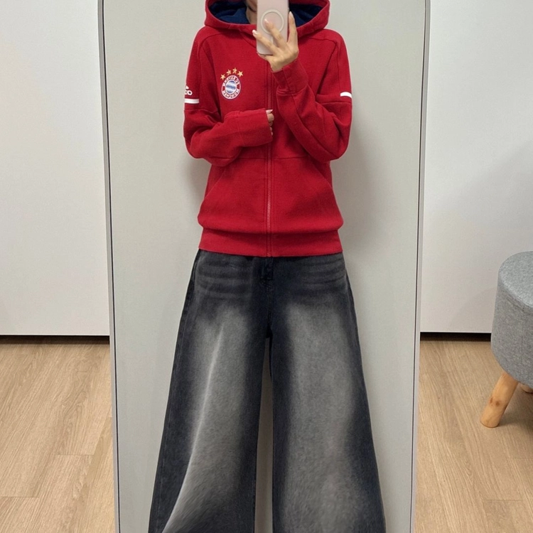 아디다스 바이에른 뮌헨 유니폼 후드집업 이미지