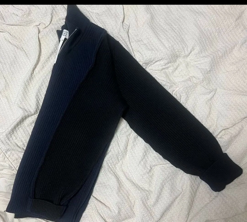 메종 마르지엘라 바이컬러 니트집업 XL 이미지