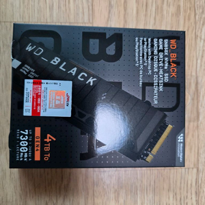 WD BLACK SN850X 히트싱크 M.2 NVMe SSD (4TB) 국내 정품 이미지