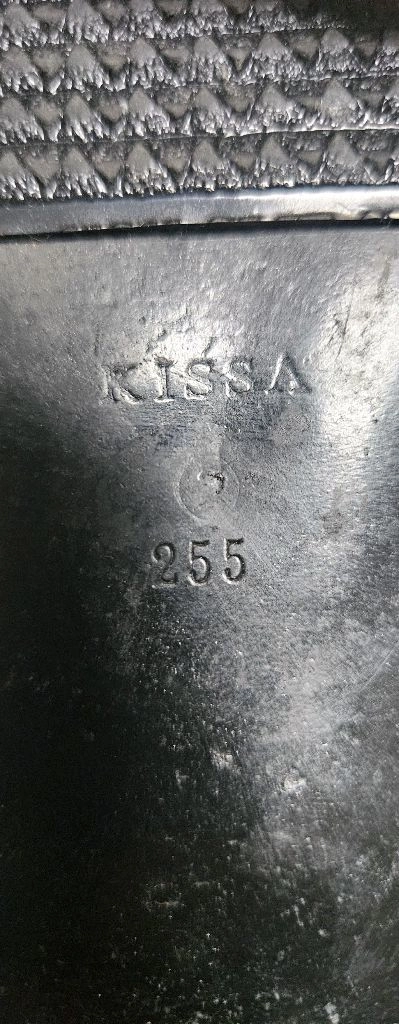키싸 255 사이즈의 고급스러운 여성 블랙 롱부츠 이미지