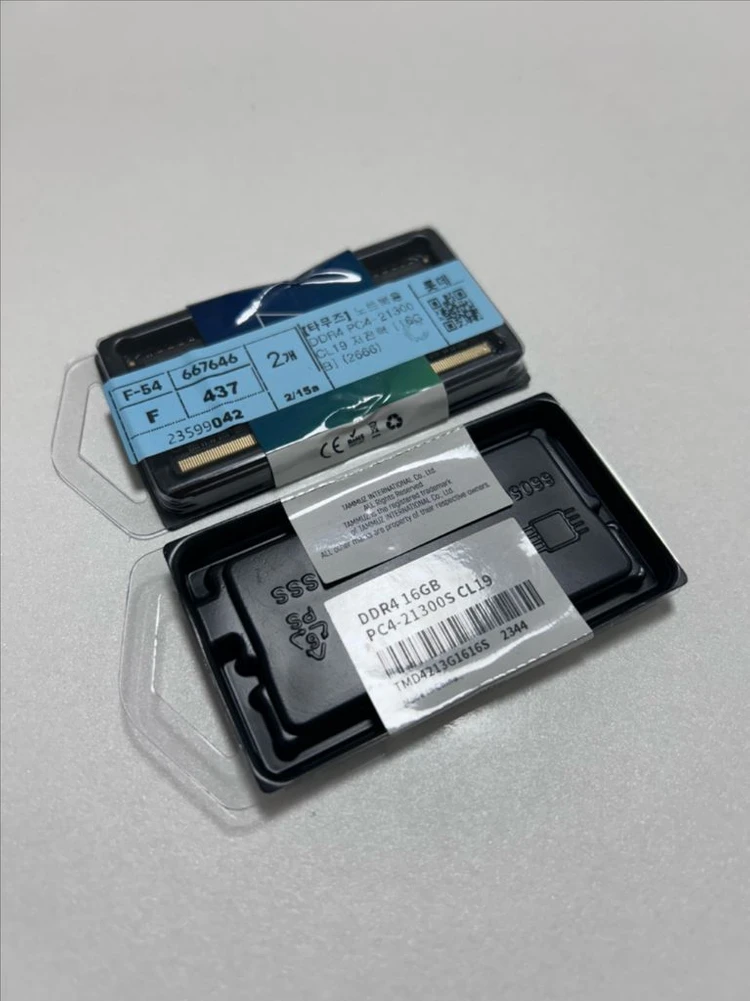 벌크 미사용 타무즈 DDR4 16GB 노트북/아이맥 업그레이드 이미지