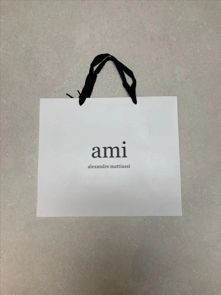 [시착 1회] 아미 ami 하트로고 톤온톤 코튼 반팔셔츠 스카이블루 L 이미지