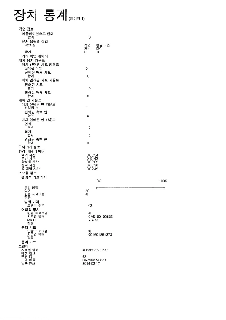렉스마크 고성능 프린터 MS811dn_테스트만한제품 이미지