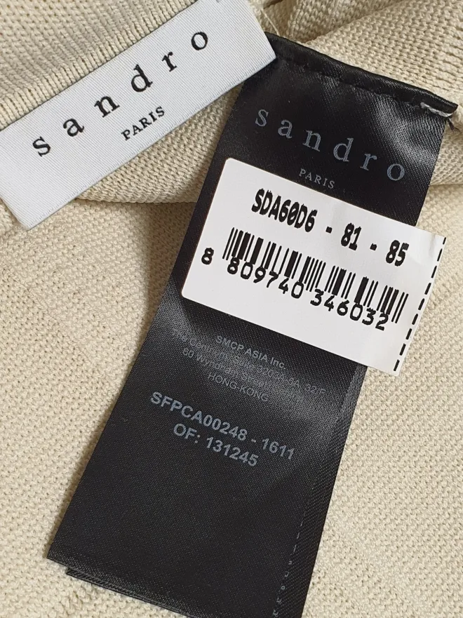 산드로 sandro 펄 버튼 가디건 2사이즈 정품 이미지