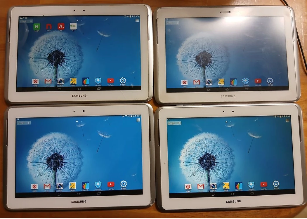 삼성 태플릿 SHW-M480W 10.1인치 4대 일괄 - 안심되는 중고거래