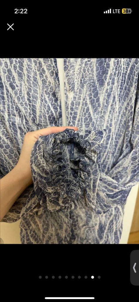 자라 zara 패턴 셔링 드레이프 원피스 XS 랩원피스 치마 스커트 블라우스 코스 앤아더스터리즈 아르켓 프릴 파티룩 이미지