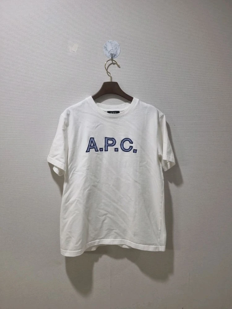 아페쎄 A.P.C. 로고 반팔 티셔츠 화이트 S 국내정품 이미지