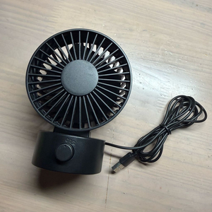 USB 탁상용 미니 선풍기 저소음 무소음 블랙 이미지