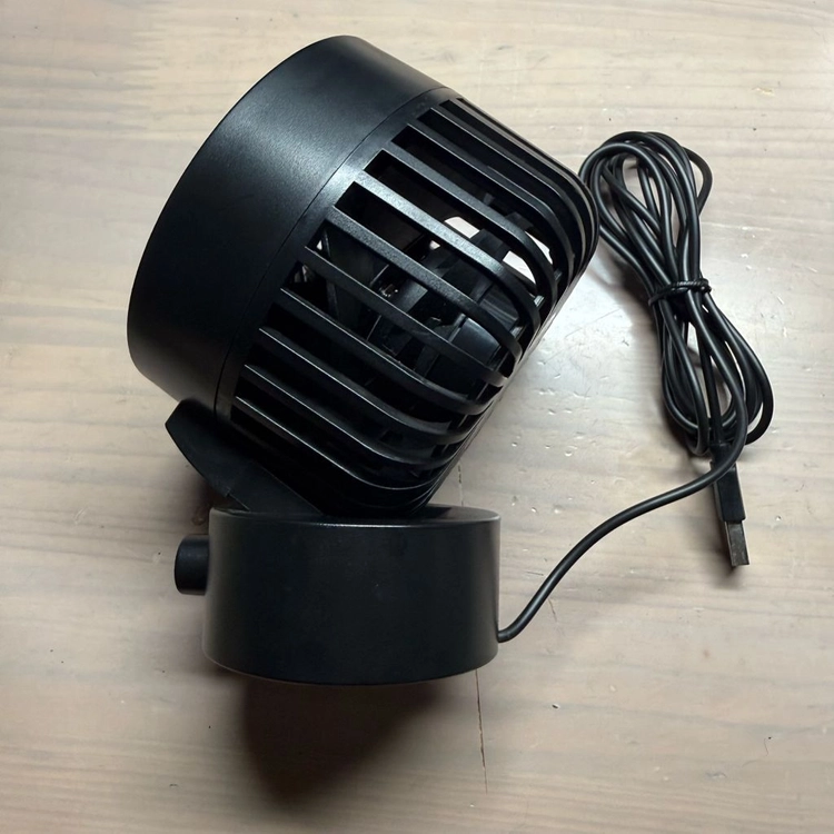 USB 탁상용 미니 선풍기 저소음 무소음 블랙 이미지